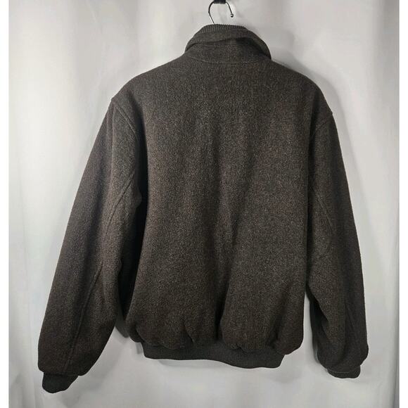 Vintage Aberdeen Wool Bomber Jacket Flight Coat Medium Lined Insulated Gray - Picture 4 of 8